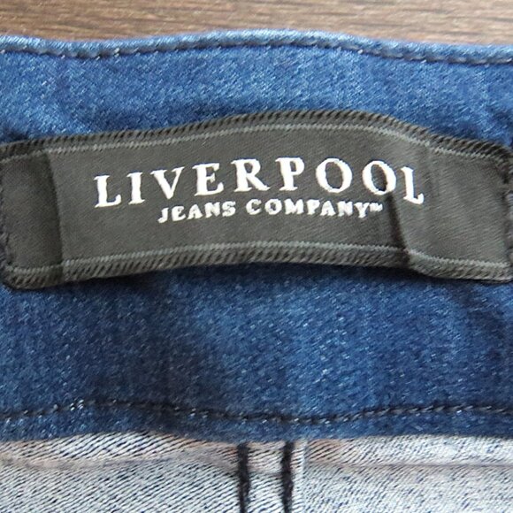 Liverpool Kimberly Bootcut Mid-Rise Stretch Dark Wash Denim Jeans Size 2/26 - Picture 8 of 11